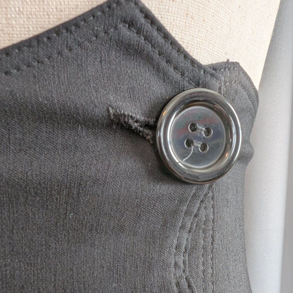 black high waisted sailor nautical pin-up pencil/wiggle skirt LARGE, EUC - Picture 7 of 10